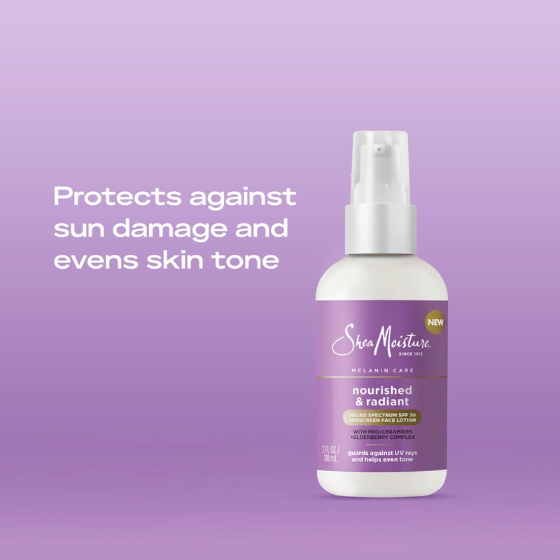 SheaMoisture Melanin Care Broad Spectrum SPF 30 Sunscreen Face Lotion