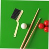 WHAMVOX 2pcs Pool Table Brush Set Soft Bristle Billiards Cleaning
