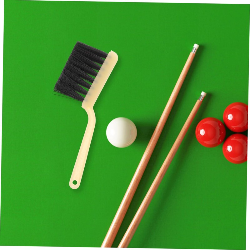 WHAMVOX 2pcs Pool Table Brush Set Soft Bristle Billiards Cleaning