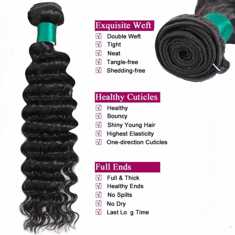 Lizourey Extensiones De Cabello Humano Negro Natural 22in 100gr
