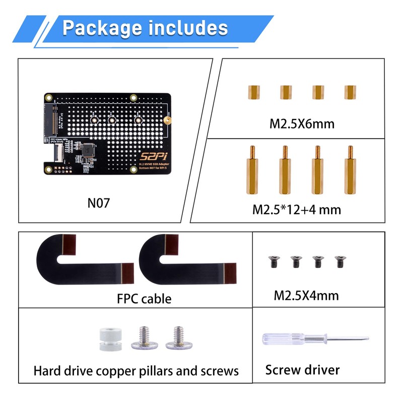 GeeekPi N07 PCIe M.2 M-Key NVMe SSD PCIe Peripheral Board