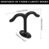 Lemecima 12 Pcs Zinc Alloy Ceiling Double Hook Cabinet Wardrobe