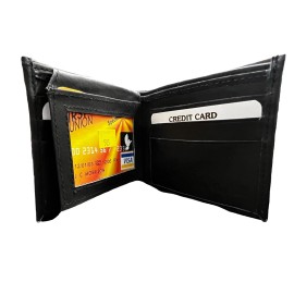 Unbranded Western Style Mexico Leather Wallet Men Black Billetera piel Mexico Negro Charro