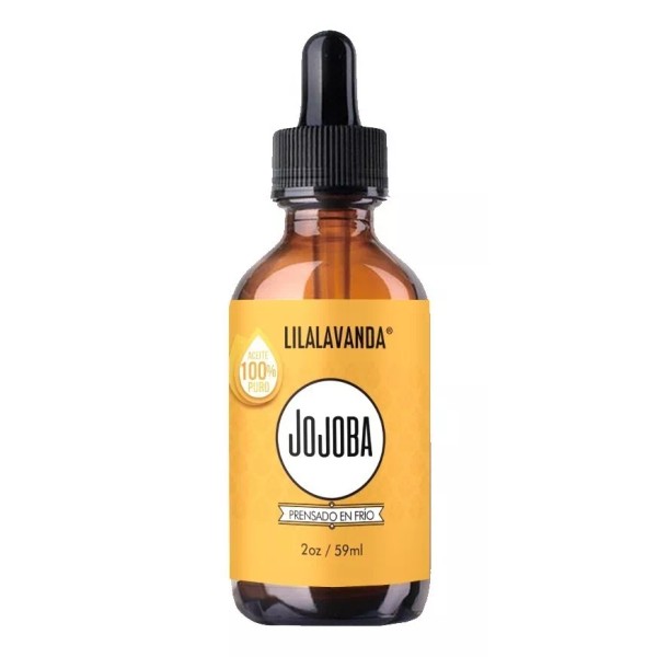 LilaLavanda Aceite De Jojoba 100% Puro, Virgen, Orgánico Y Prens En Frío