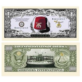 American Art Classics Shriners Million Dollar Bill - (Pack of 50)