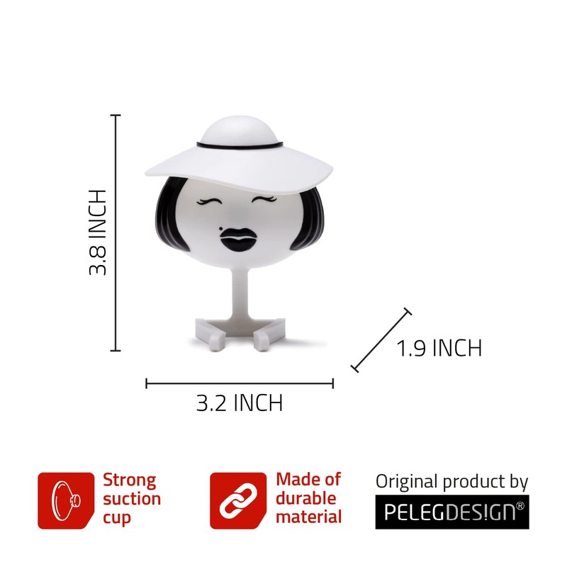 Peleg Design Mrs. Sponge キッチンスポンジホルダー - プラスチックディッシュスポンジホルダー キッチンシンク用 あらゆる種類のスポンジを乾燥 -