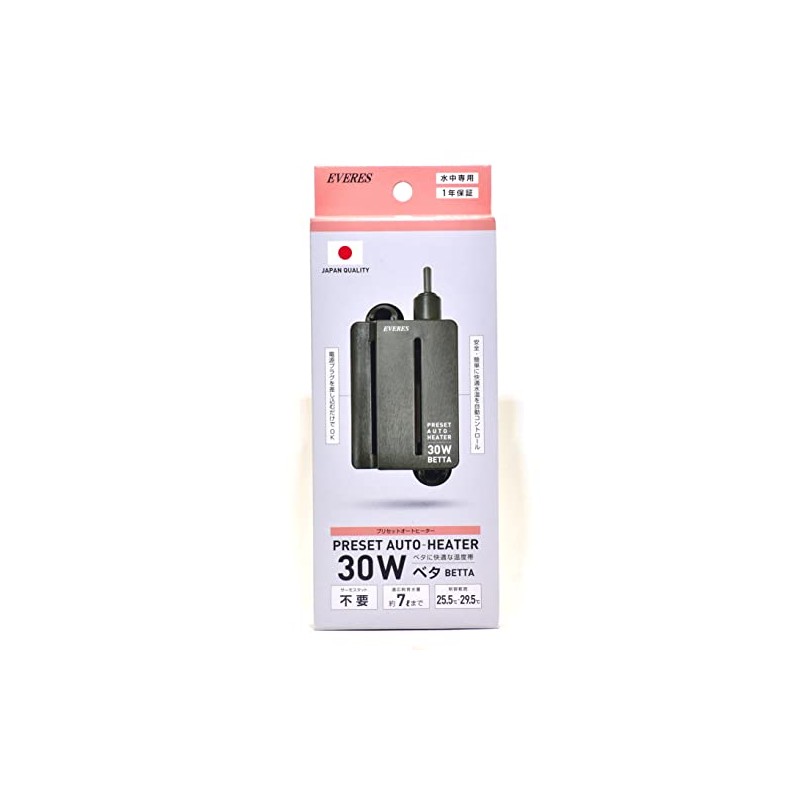 Evaris Preset Auto Heater, 30W, Solid