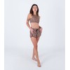 Hurley Women's Max Leopard High Neck 2 Way Top Bikini,