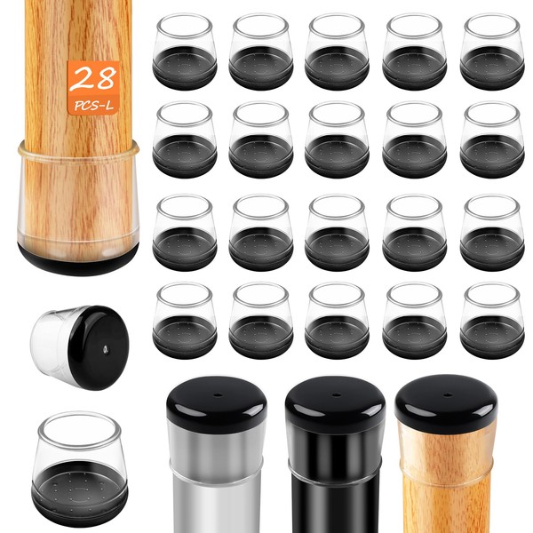 28pcs Round Chair Leg Sliders for Carpet, Chair Glides Carpet