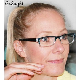 Gr8Sight 4-Pack Ladies Reading Glasses Spring Hinge with Stylish Color for Women Readers