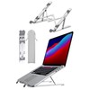 Hobinavi nts001-sil Laptop Stand, Foldable, Compact, Heat Runaway Prevention, 7