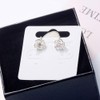 Flower-Pink White Gold Multi-Style Cuffs&Wraps No-Puncture for Womens Clip-on Earrings