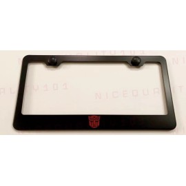 BLVD Transformer Stainless Steel Black Finished License Plate Frame Holder