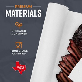 White Butcher Paper Roll 18" x150' - Peach Butcher Paper for Smoking Meat, and Butcher Paper Smoker - USA Made Butcher's Paper - Pink Butcher Paper Roll for Smoking