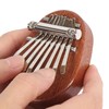 8 Tone Kalimba Thumb Piano C Key Mini Portable Mahogany