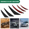 DREAMIZER 6pcs Black Car Front Bumper, Universal Rubber Car Bumper