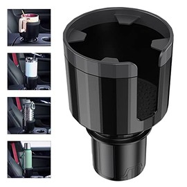 ALIMOTA Portavasos de Coche con base expandible, Expansor de Portavasos de Coche con asa, Portavasos de Base Ajustable para taza de caf, mayora de... 