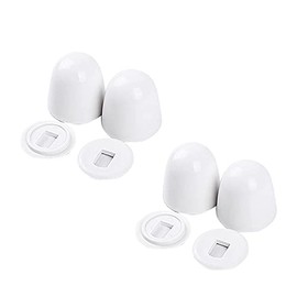 EDOBLUE Pack of 4 Universal Toilet Bolt Caps with Washers 1.44 Inch Toilet Bowl Bolt Caps Covers for Home School and Office