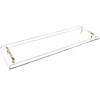 Clear Acrylic Bathtub Caddy Tray with Gold Handles for Luxury