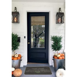 UINHMOP 17''x30'' Hunter's Prayer Vintage Welcome Decorative Doormat, Inspirational Quotes Farmhouse Rustic Style Floor Mats,Farmhouse Decor for Home Bedroom Living Room Kitchen Bathroom Hunting Cabin