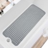 TEESHLY Non-Slip Extra Large Bath Mat with Drain Holes