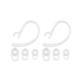 EMSea 2 Sets Ear Tips & Ear Hooks Set Compatible with Plantronics Wireless Bluetooth Earphone S M L 3 Sizes Repalcement Earbuds Earplugs & Ear Loop Transparent