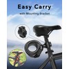 KEYSTP Bike Lock Cable, Up to 15mm Thicker Steel Cable,
