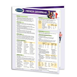 French Grammar Guide - Language - Quick Reference Guide by Permacharts