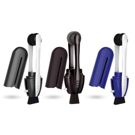 Portable Microfiber Eyeglass Cleaner (3Pcs), Efficient and Durable Carbon Microfiber Technology, Lens Cleaner with Carbon Microfiber Tech and Mini Sunglasses Brush Cleaning Tool