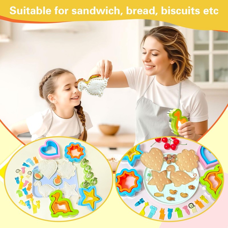 GOTRUST 30 pieces sandwich cutter set, cookie cutters bread and