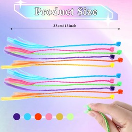 36 Pcs Colored Hair Extensions for Kids, Clip in Colored Hair Extensions Girls, Colorful Hair Accessories for Girl, Hair Extension Rainbow Hair Color Hair Extension for Girls Ponytails Accessories