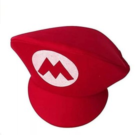 Kids Adult New Anime Cosplay Props Hats Luigi Bros Fabric Dome Hat Baseball Cap Red