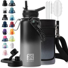 DYSANKY Insulated Water Bottle 32oz - Multiple Insulation Vacuum Sealed - Portable Sports Metal Water Jug for Outdoor Adventure, Gym, and Daily Use - Leak Proof & Non-BPA 32 OZ