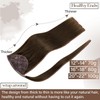 Real Hair Braid Brown Ponytail Extensions Real Hair Remy Clip-In