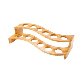 Restaurantware Curved Multi Level Food Cone and Sushi Hand Roll Display Stand: Perfect for Restaurants Catered Events and Buffets - Holds 12 Cones - Made from Organic Bamboo - 1ct Box