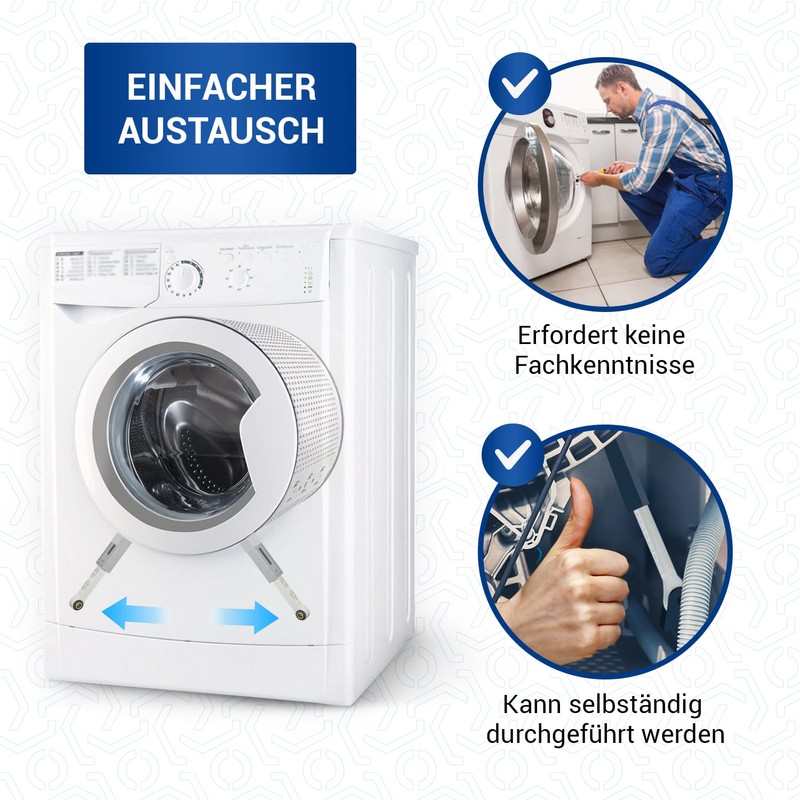 VIOKS 2 x Shock Absorbers Washing Machine Replacement for Bosch