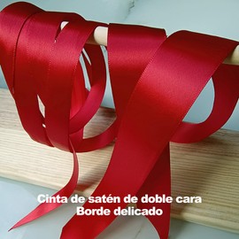 100yd Rollo De Cinta De Tela De Color 3,8cm De Ancho Cinta De Satén De Color Sólido De Largo Tejido De Poliéster De Alta Densidad Lazos Decorativos DIY Para Bodas Cumpleaños Ramos Tocados Envolver Regalos (Rojo vino)