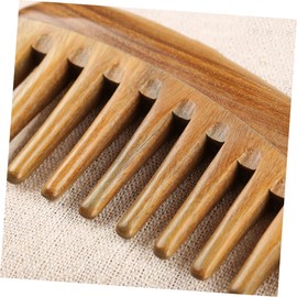 TOVINANNA 2pcs Sandalwood Comb Set Wide Tooth Fine Tooth Portable Wooden Hair Combs for Women Natural Static Lightweight Massage Function for Relaxation