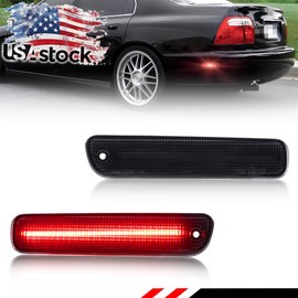 OFFKAT 2X Smoked Red LED Rear Side Marker Lights For 94-97 Honda Accord & 92-96 Prelude