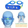 RUIGAO Kids Swim Goggles Age 3-8, Child Goggles Fbaric Strap,