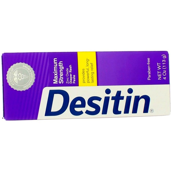 DESITIN Maximum Strength Diaper Rash Paste 4 oz ( Pack of 12)