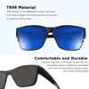 Br'Guras Oversized Fit Over Sunglasses Wear Over Glasses with Polarized