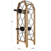 Deco 79 Wood Tall 8 Slot Wine Rack with Gray