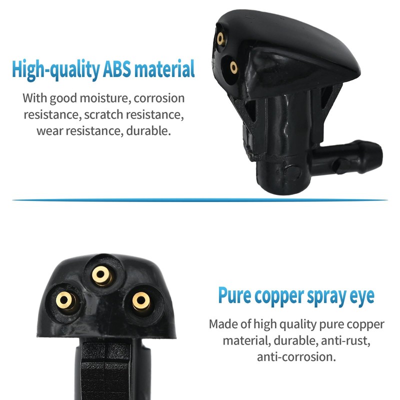 MDEOOSKY 2pcs Front Windshield Washer Nozzles, Replacement Windshield Wiper Nozzles,
