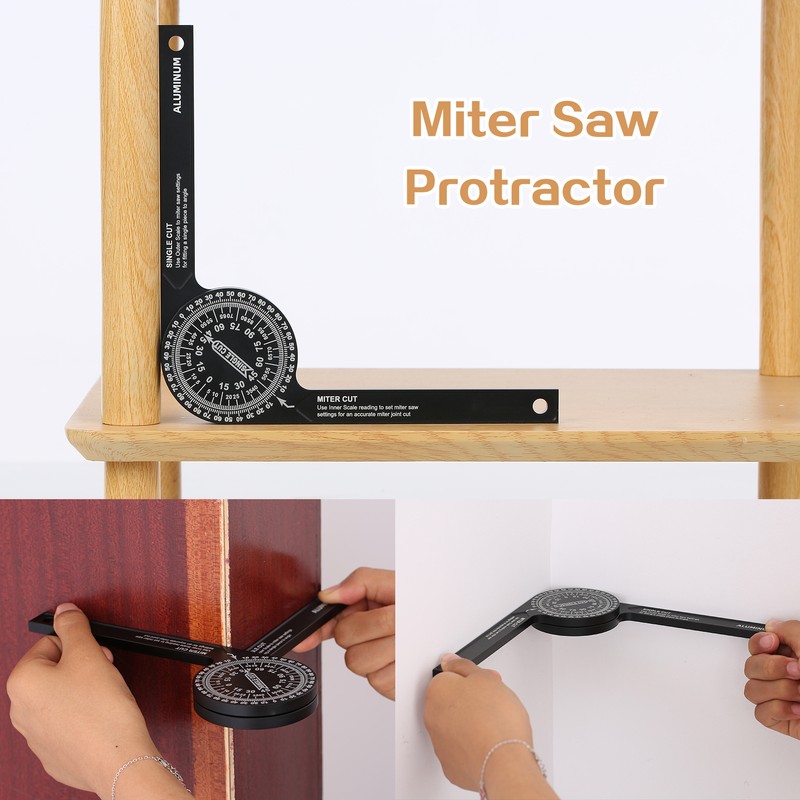 7-inch Miter Saws Protractor Rust Proof Aluminum Alloy Accurate Reading