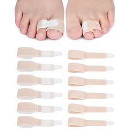 FMYODWU Hammer Toe Correction, Hammer Toe Correction, Hammer Toe Pads, Toe Splint, Hammer Toe Splint, Suitable for Correcting Hammer Toes, Curved Toes, Pack of 12