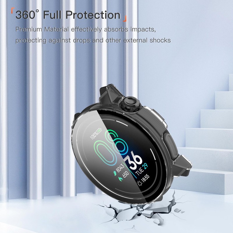 YAJOJO (2 Pack) Protective Case for COROS PACE Pro, Full