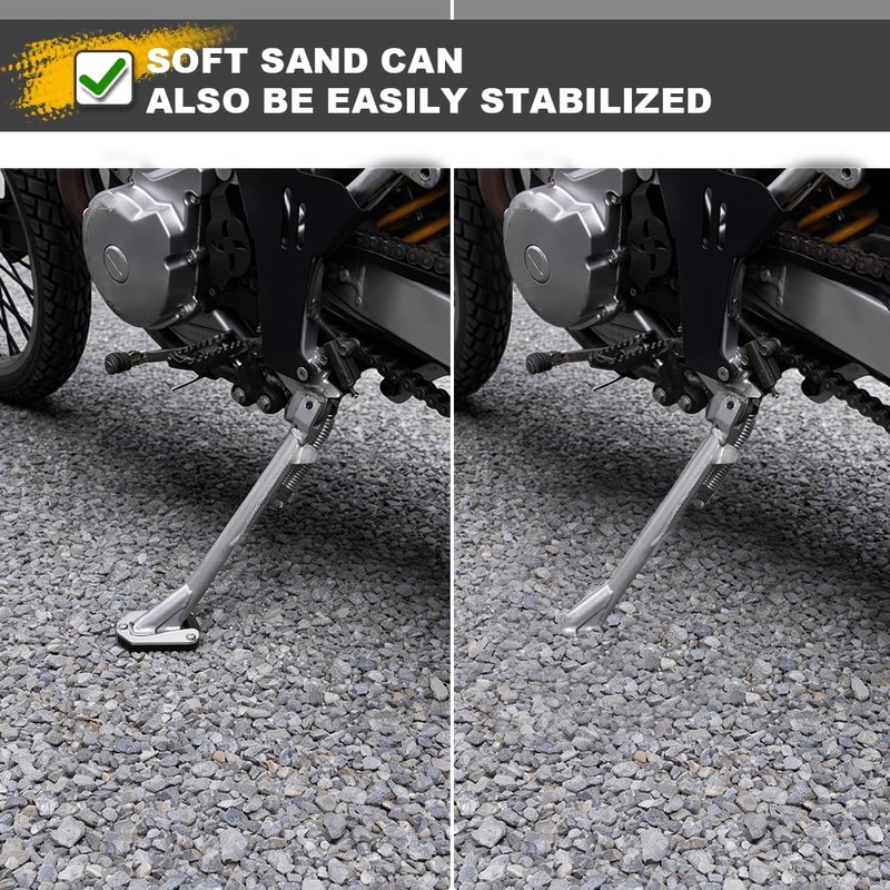 REARACE Side Stand Enlarge Plate Fit for DR650 DR650SE 1996-2025