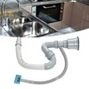 Stainless Steel Sink Drain Assembly with Cage S Bend Hose