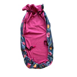 XL Large Long Adult Size Fleece-Lined Wheelchair Cosy Cover for plus size and taller wheelchair users - 100% Waterproof Cover for Wheelchairs, Easy to Fit Wheelchair Blanket (Multicoloured Floral)